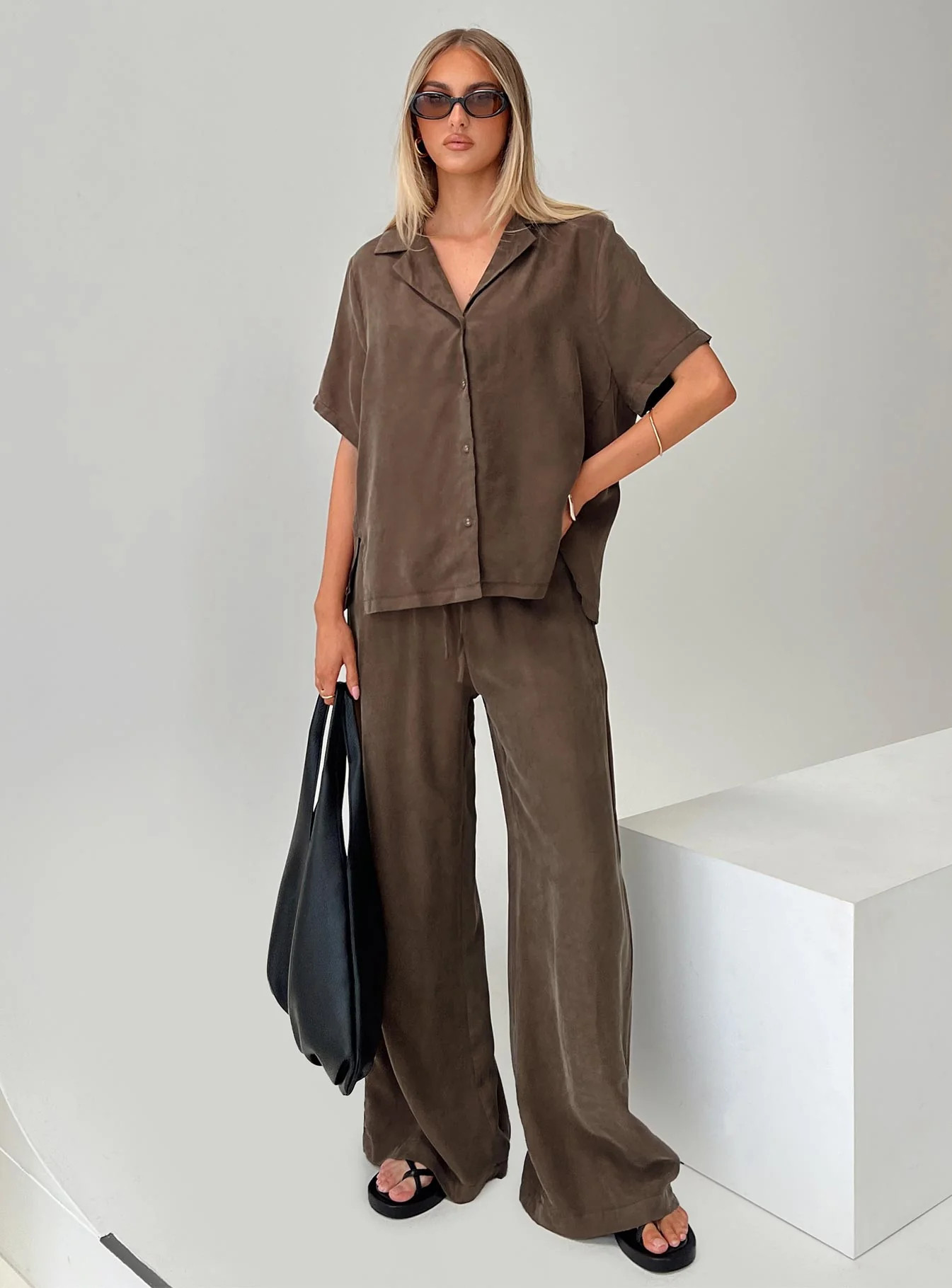 Mahlab Pants Chocoloate | Princess Polly US