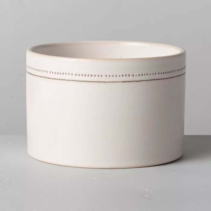 20oz Blue Sagewood Large 4-Wick Ceramic Candle - Hearth & Hand™ with Magnolia | Target