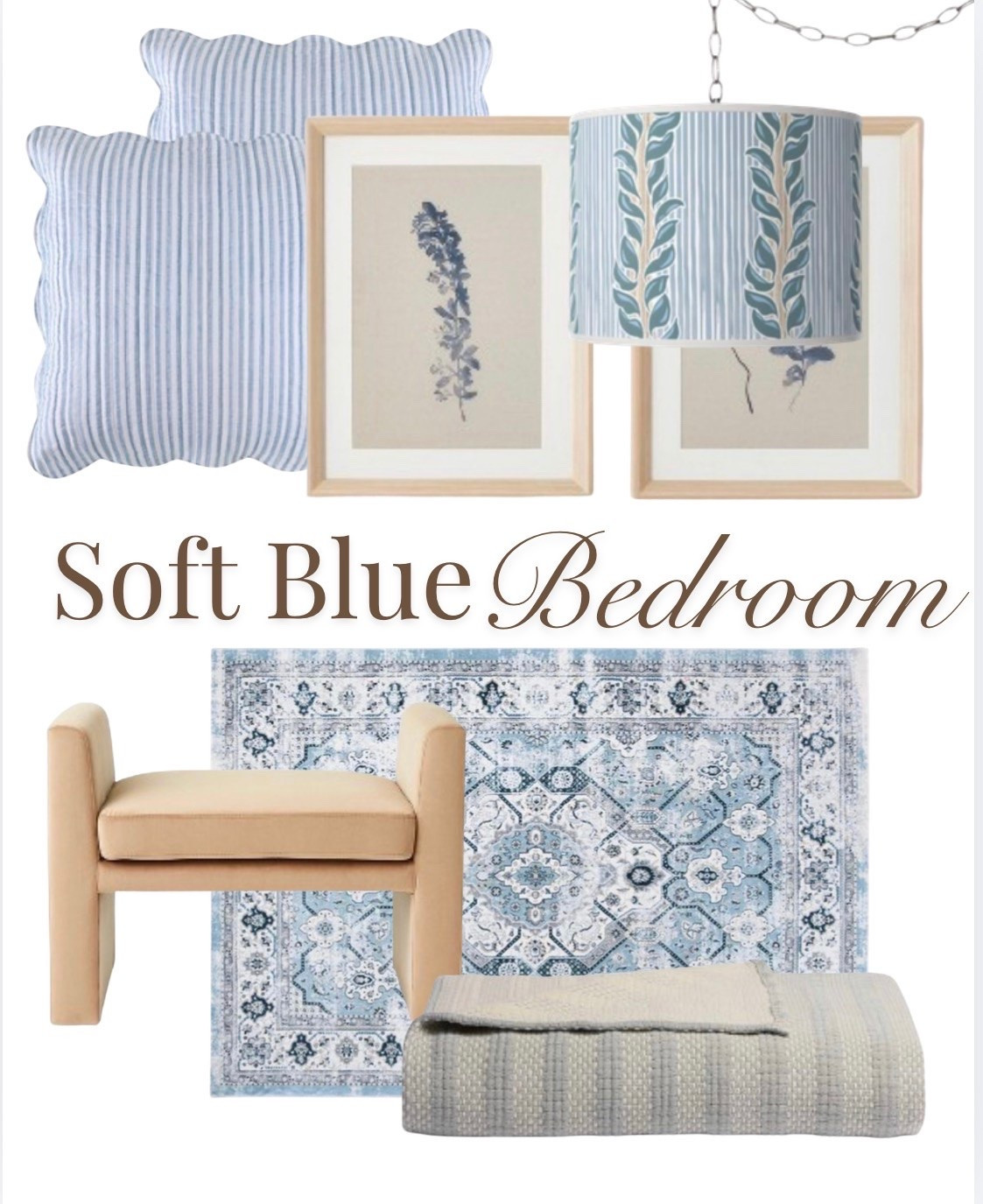 soft blue will always be one of my favorite ways to make a bedroom feel calm and collected

layered patterns, warm neutrals, and a little contrast keep it from feeling too cold or flat

linked all my favorite soft blue bedroom finds here 🤍

#LTKHome