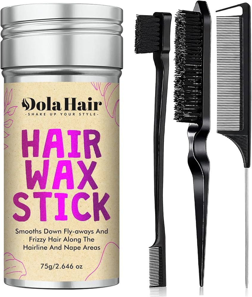 Dolahair Hair Wax Stick - Flyaway Control and Styling Pomade for Kids, Women, and Men - Hair Bun ... | Amazon (US)