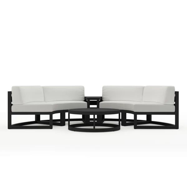 Bergeron 6 Piece Sectional Seating Group with Sunbrella Cushions | Wayfair North America