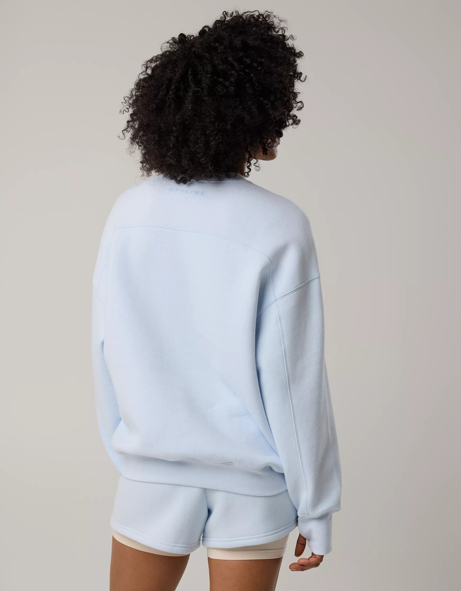 OFFLINE By Aerie Cloud Fleece Oversized Crewneck Sweatshirt | Aerie