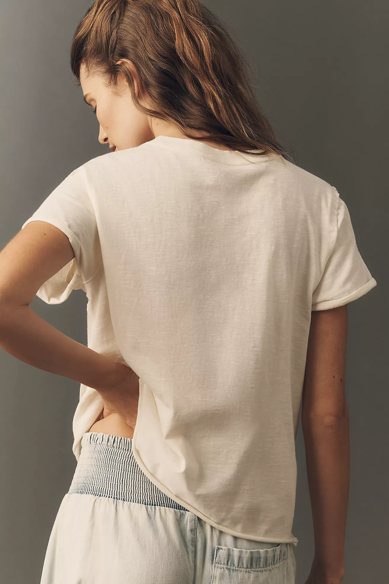 Maeve 100% Cotton Graphic Boxy Tee | Anthropologie (US)