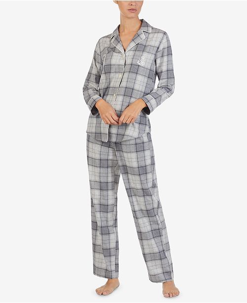 Printed Cotton Pajama Set | Macys (US)