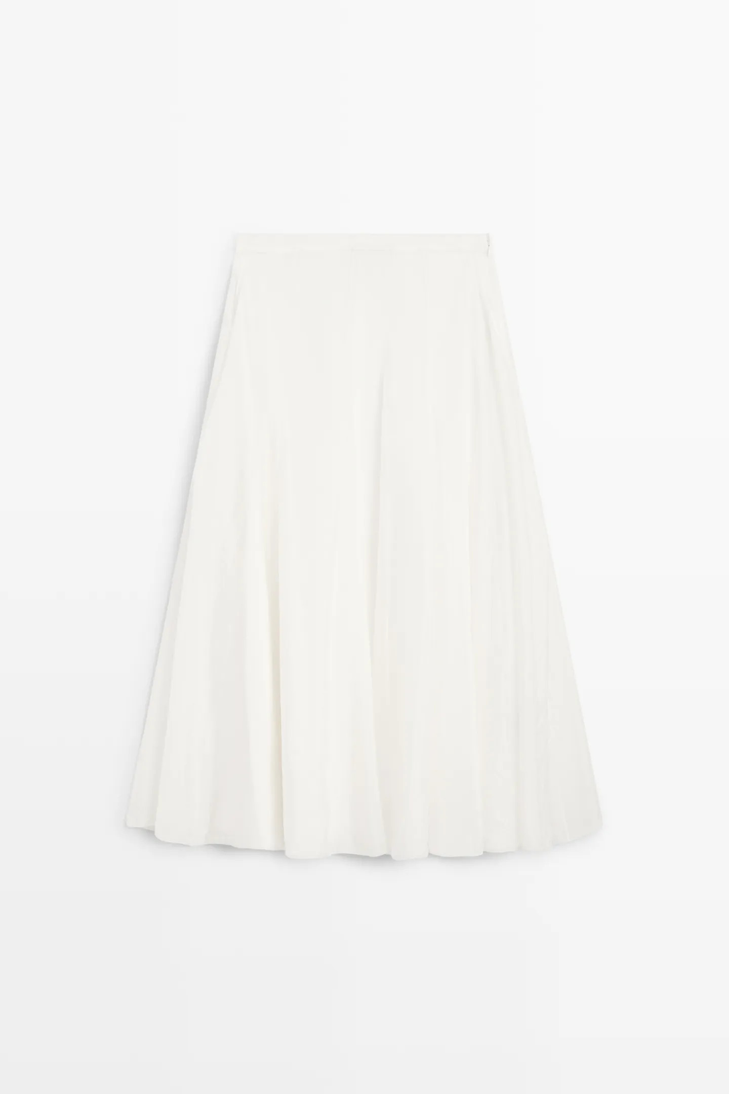 Flowy flared midi skirt | Massimo Dutti UK