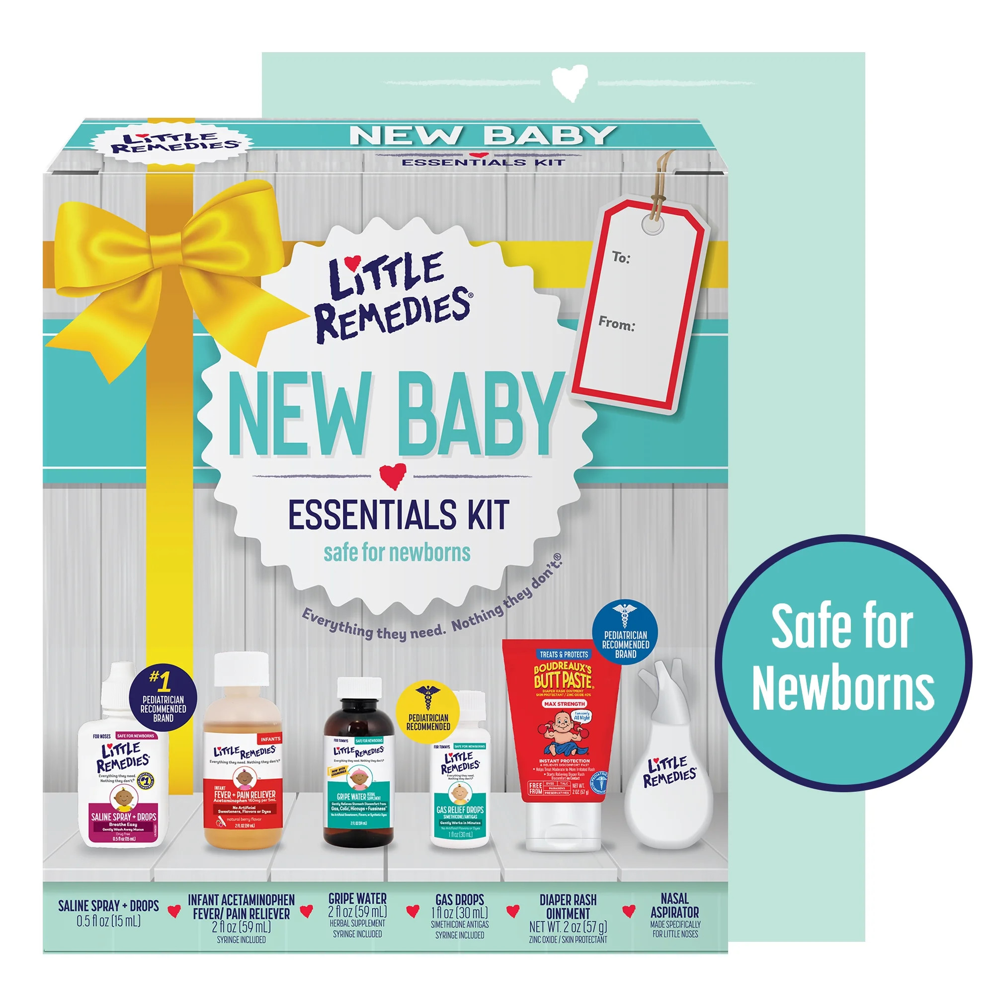 Little Remedies New Baby Essentials Kit, 6 Piece Kit for Baby's Nose and Tummy, Infant Relief | Walmart (US)
