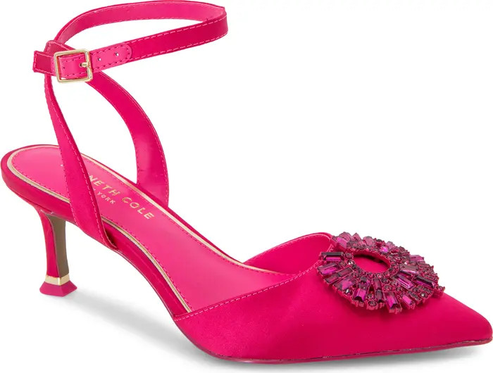 Umi Starburst Ankle Strap Pointed Toe Pump (Women) | Nordstrom