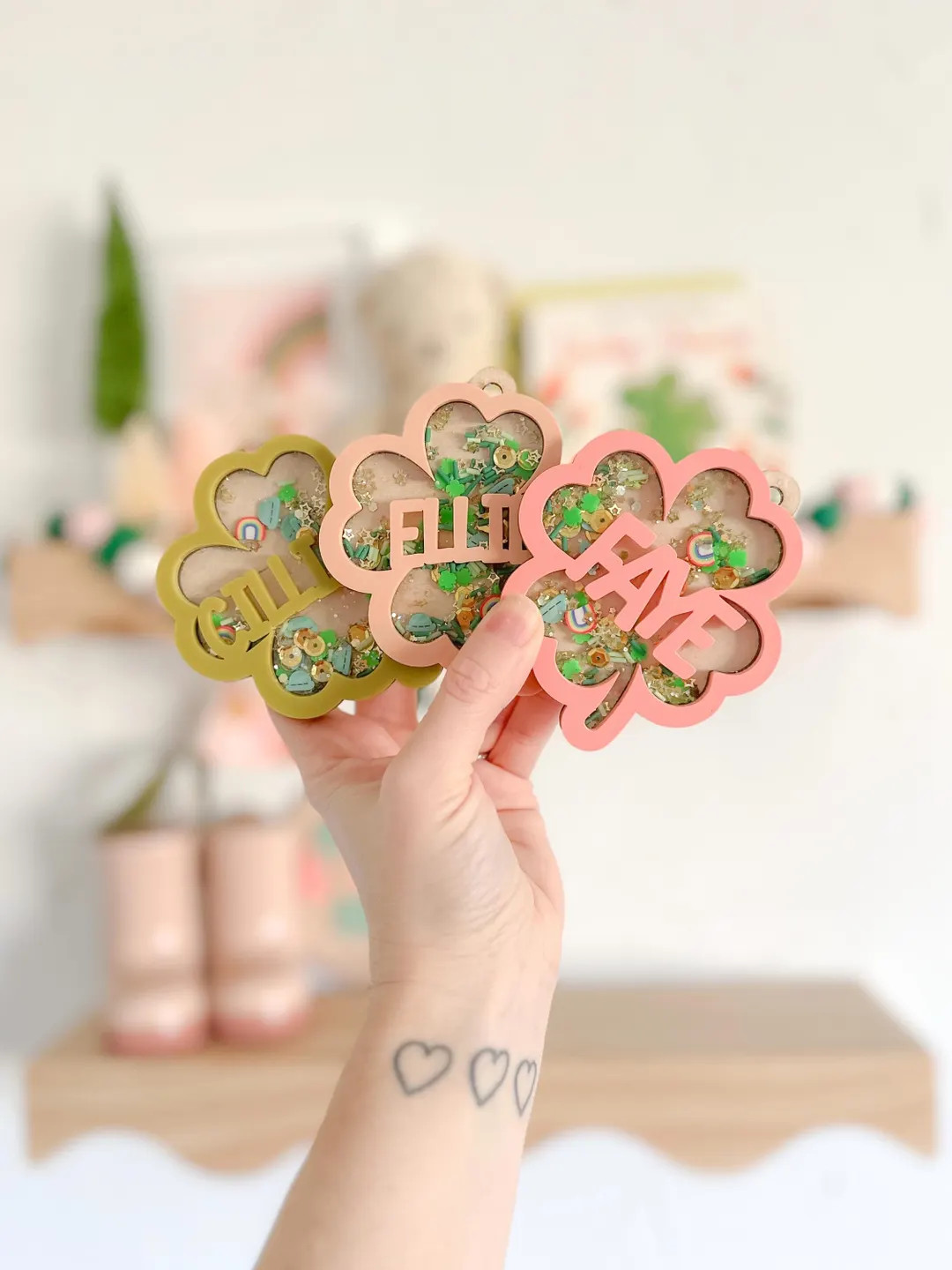 Personalized St. Patrick's Day Shaker Tag, Clover Basket Tag | Etsy (US)