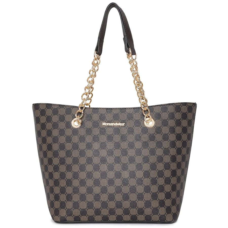 Montana West Tote Bag for Women Chain Top-handle Handbags | Amazon (US)
