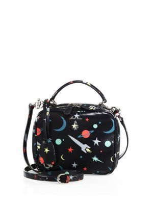 Laura Baby Space-Print Leather Camera Bag | Saks Fifth Avenue