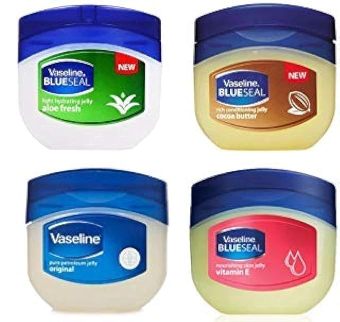 Vaseline Blue Seal Series (Variety 4 Pack)Cocoa Butter, Vitamin E, Aloe fresh, Original | Amazon (US)