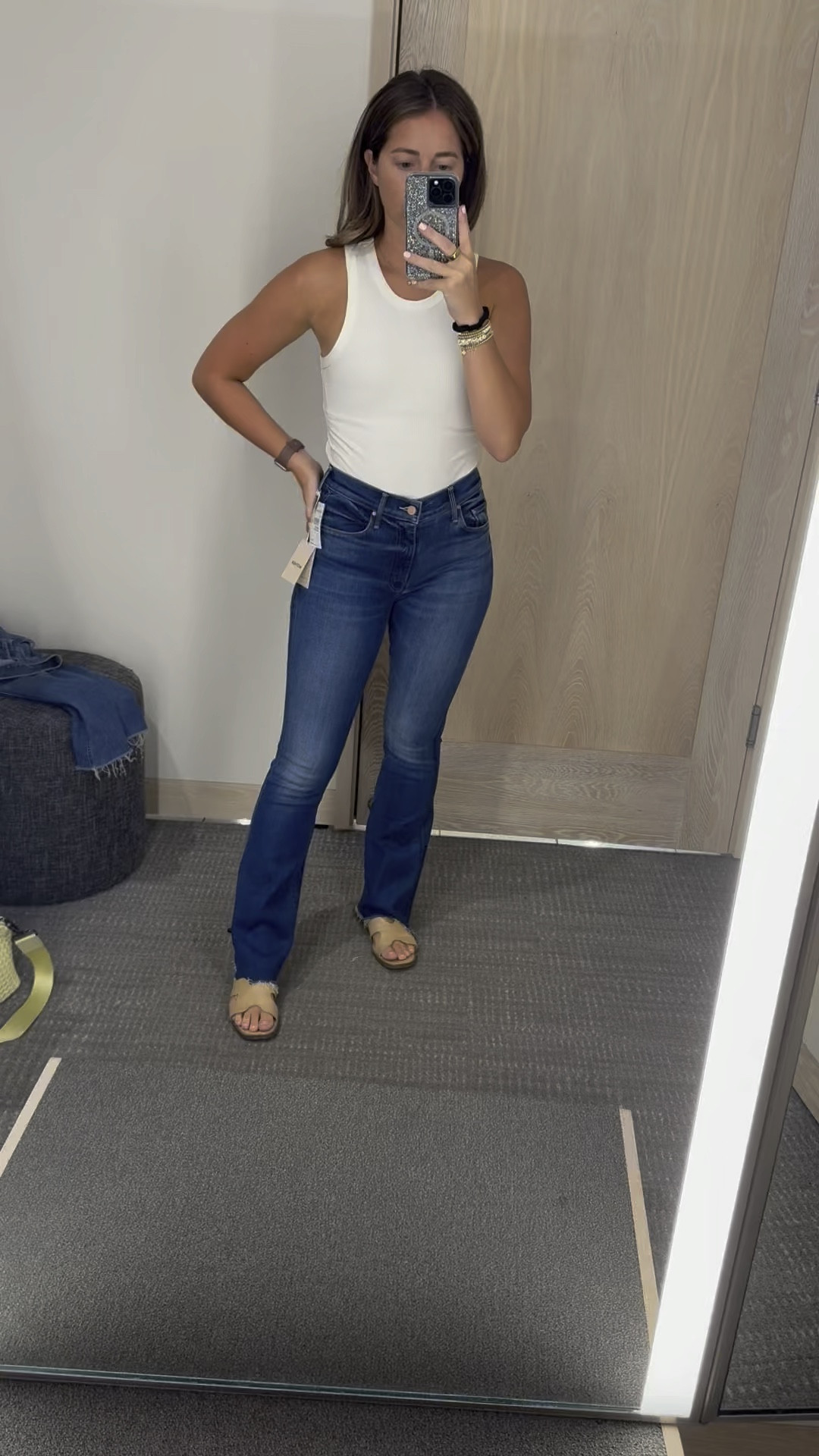 Nordstrom sale try on! 
True size in jeans
True size in bodysuit & shoes 

#LTKFindsUnder50 #LTKSaleAlert #LTKFindsUnder100
