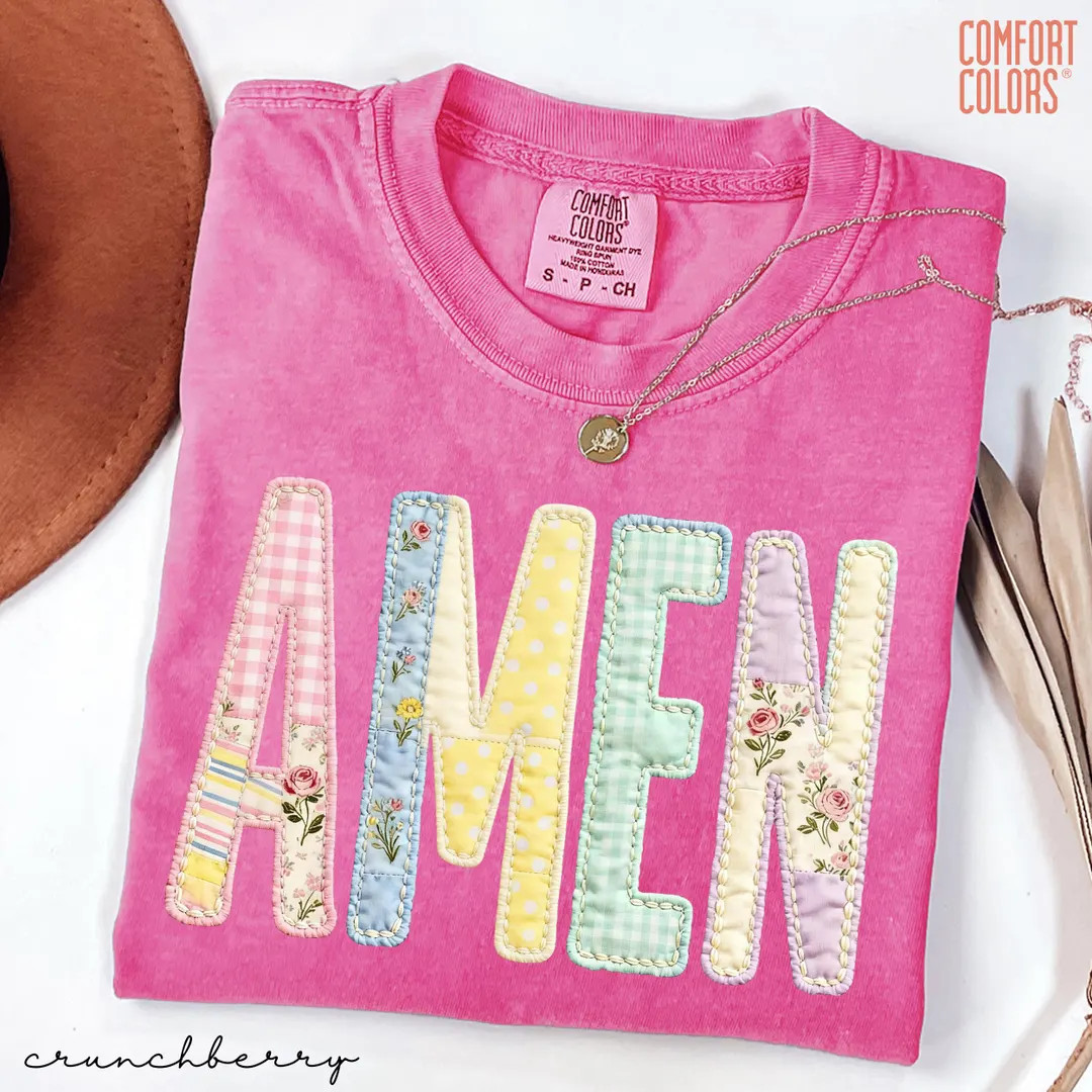 Comfort Colors® Amen Shirt, Floral Christian Shirt, Religious Shirt, Church Group Shirts, Faith ... | Etsy (US)