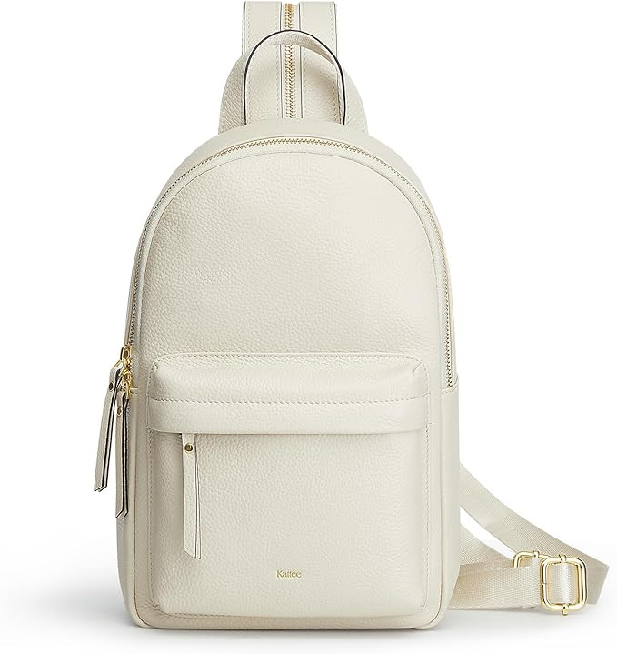 Kattee Sling Bag for Women, Leather Crossbody Purses for Women, Sling Backpack Travel Bag with RF... | Amazon (US)