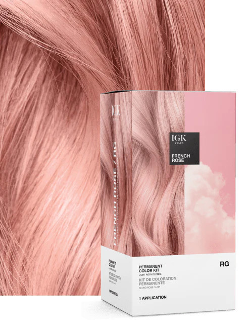 Permanent Color Kit - Trend Shades RG FRENCH ROSE | IGK Hair