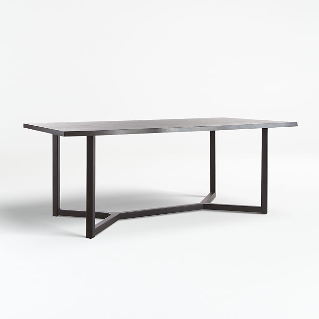 Verge Black Live Edge Dining Tables | Crate & Barrel | Crate & Barrel
