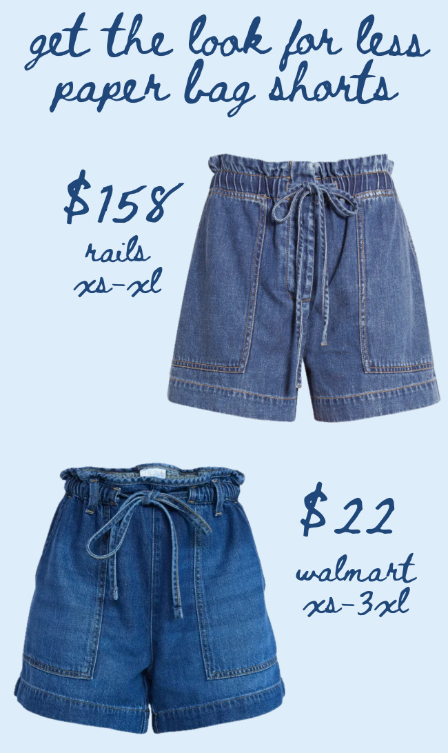 Walmart just dropped some tie waist paper bag shorts that look so similar to these $150+ rails shorts! Both so cute for summer. 
.............
Plus size shorts target Walmart shorts Walmart finds Walmart fashion revolve shorts summer trends summer outfits summer looks casual outfits casual summer outfit vacation look Jean shorts summer shorts denim shorts midsize shorts rails shorts dupe revolve dupe Walmart dupe loose shorts oversized shorts agolde shorts a line shorts dark wash shorts  

#LTKootd #LTKPlusSize #LTKTravel