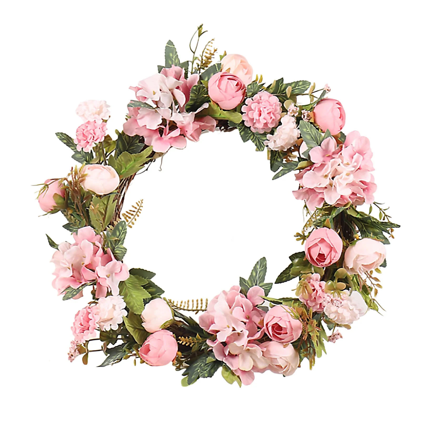 NZND Flower Wreath Hanging Garland Decoration Door Wreaths Christmas Wall Hydrangea 40CM Simulati... | Walmart (US)