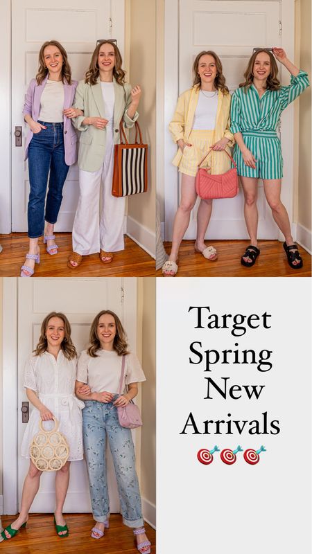 Target Tuesday finds
0 jeans
Xs blazers (they run oversized)
6.5 sandals
Xs eyelet dress
XS eyelet top
#target #springoutfit