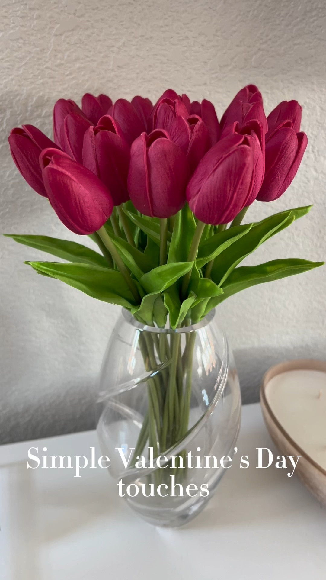 Valentine’s Day decor! These tulips come in so many colors and I use different colors year round. Valentine’s Day. Home decor. Seasonal decor 

#LTKhome #LTKSeasonal