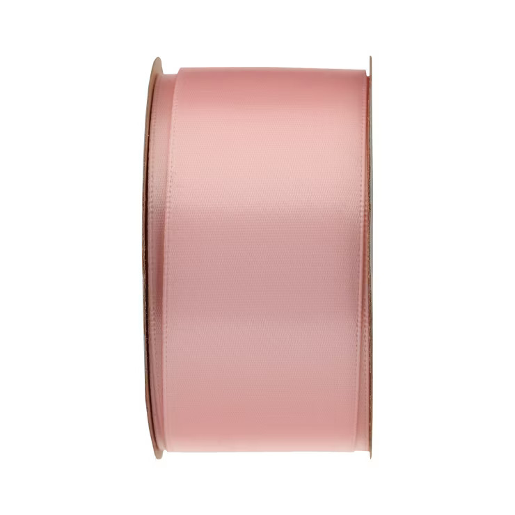 9'x1.5" Satin Sheen Gift Wrap Ribbon Light Pink - Spritz™ | Target