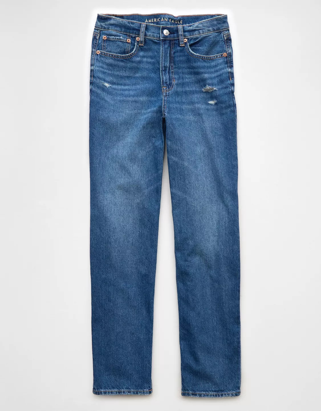 AE Strigid Super High-Waisted Baggy Straight Jean | American Eagle Outfitters (US & CA)