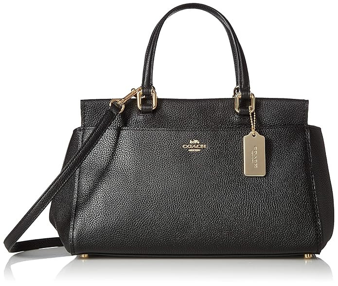COACH Women's Polished Pebble Leather Fulton Satchel | Amazon (US)