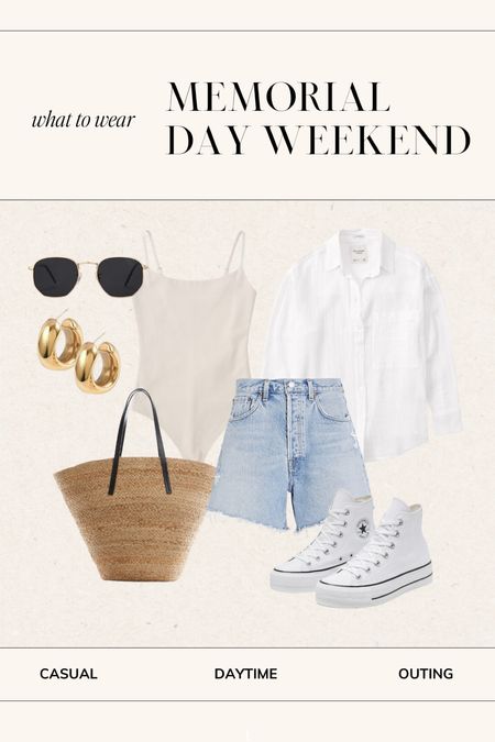 Memorial Day weekend casual outfit inspo✨ mdw outfit, mdw look, casual mdw outfit, mdw looks, neutral looks, casual summer outfit, casual summer looks, summer trend, summer trends, mdw style, Memorial Day weekend outfit, Memorial Day weekend look, casual weekend outfit

#LTKunder100 #LTKSeasonal #LTKstyletip
