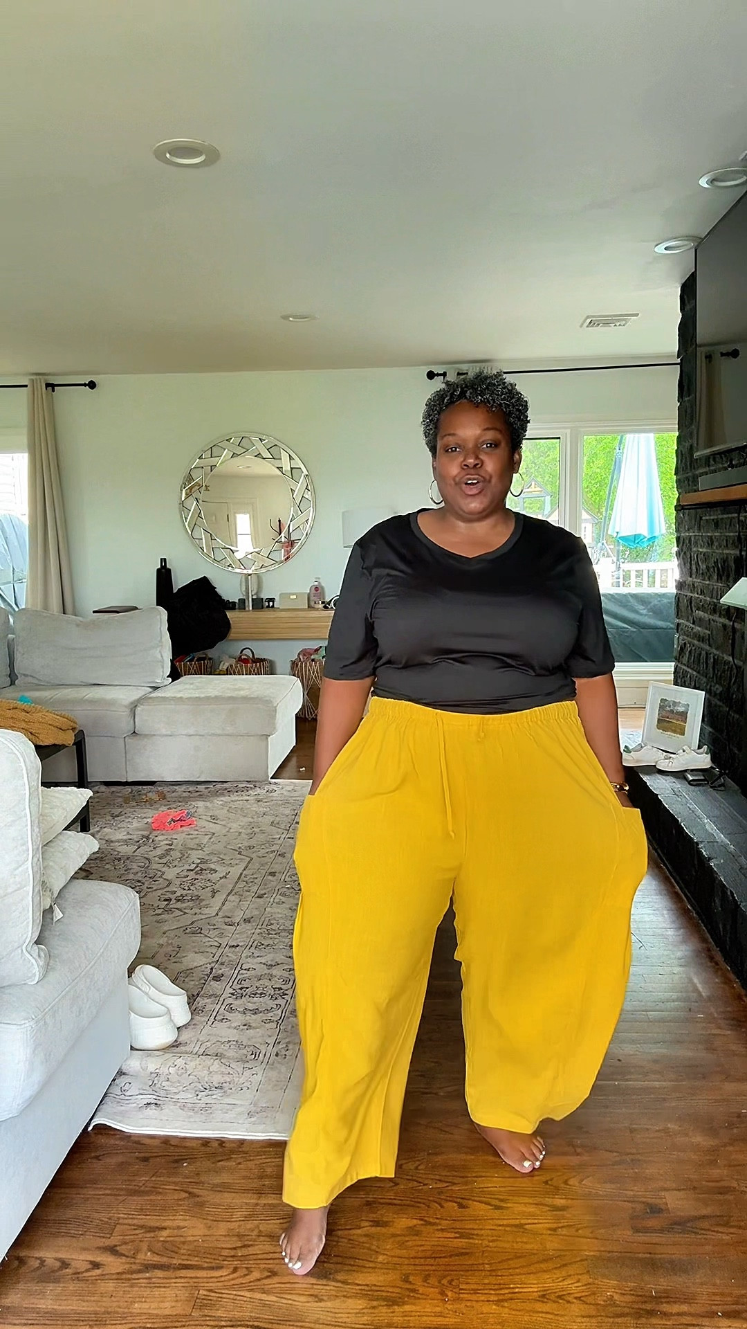 Barefoot, bougie, and breezy ☀️ These wide-leg linen pants from Tarse are giving effortlessly bold energy — perfect for summer lounging or running errands with flair. I’m wearing a size XL they are supppper oversized and they’ve got pockets, room, and vibes!


#LTKcurves #LTKsummer #LTKfinds #plussizefashion #midsizestyle #linenpants #yellowpants #easyoutfits #mybougiefarmhouse #comfyandcute #tarsestyle


#LTKSeasonal #LTKPlusSize #LTKFindsUnder50