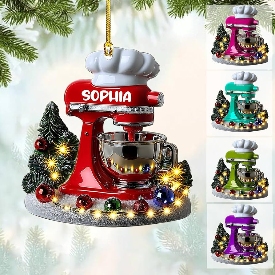 Nazenti Personalized Baking Ornament, Custom Baker Ornament for Christmas Tree, Cooking Ornament,... | Amazon (US)