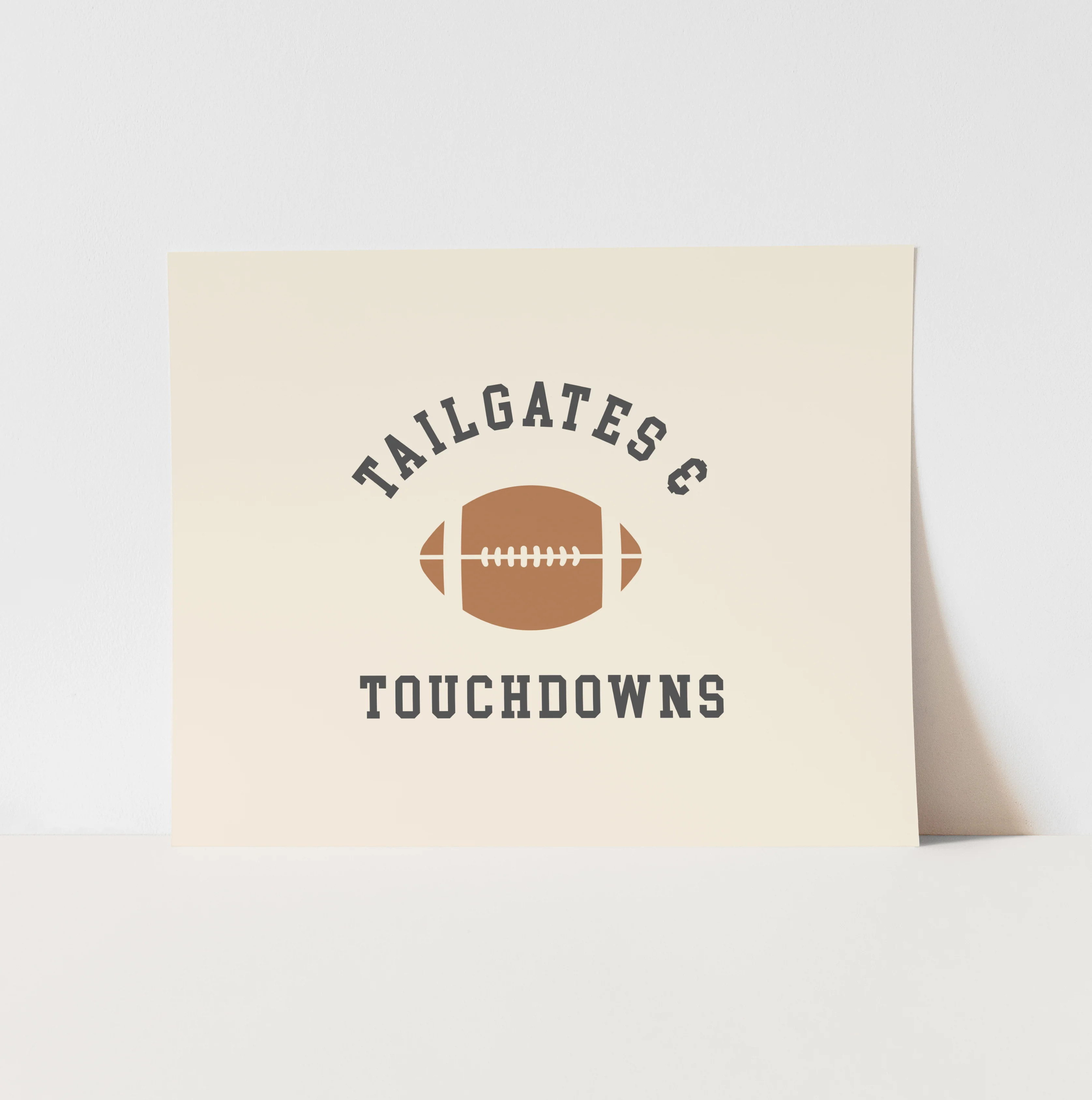 Art Print: Tailgates and Touchdowns | Hunny Prints
