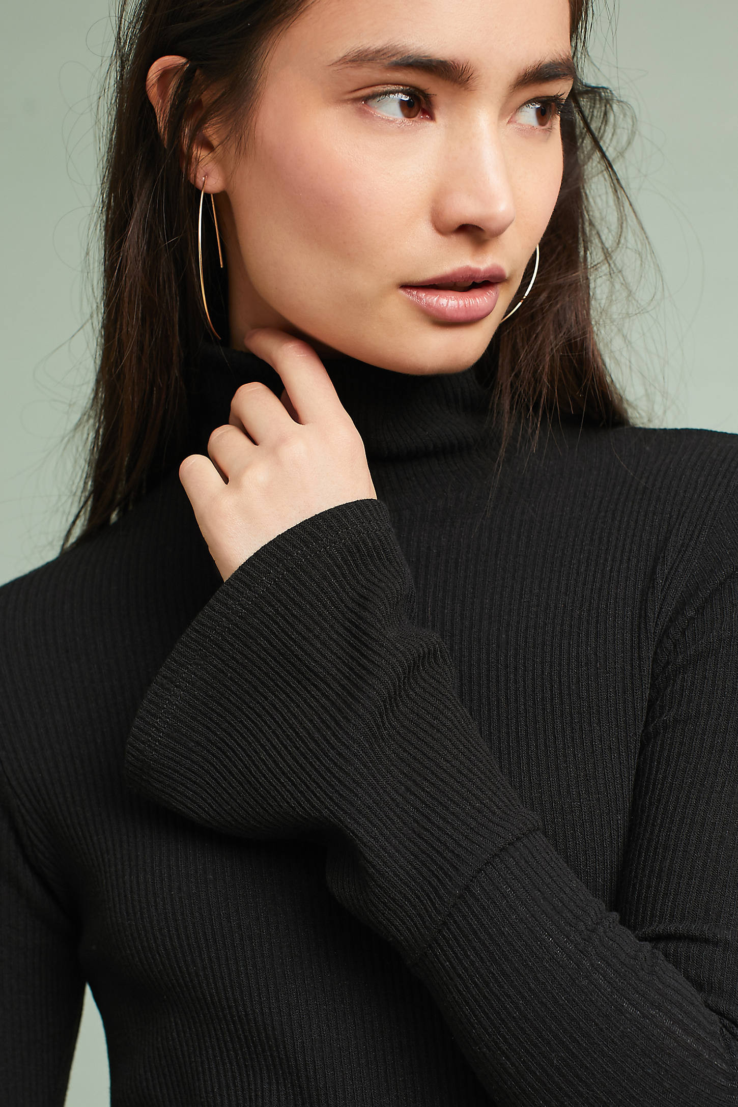 Clancy Ribbed Turtleneck | Anthropologie (US)