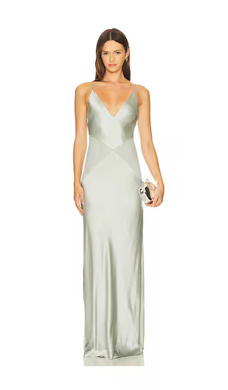 x REVOLVE Cassia Maxi Dress in Sage | Revolve Clothing (Global)