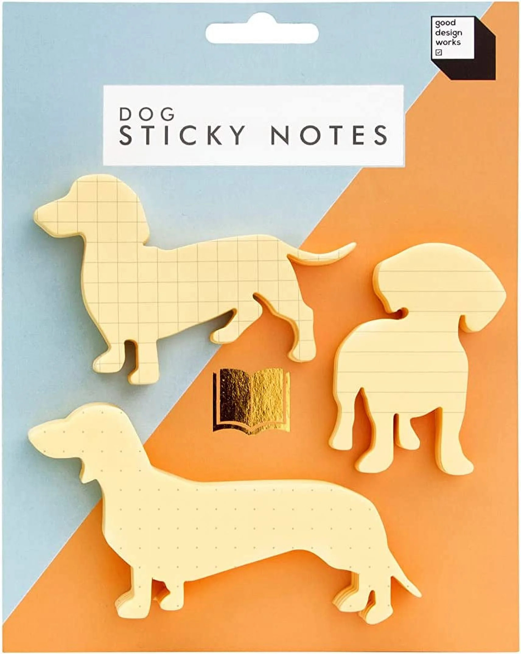Good Design Works Dog Sticky Notes | Includes 3 Separate Designs | Dog Shaped Sticky Note Pads | ... | Walmart (US)