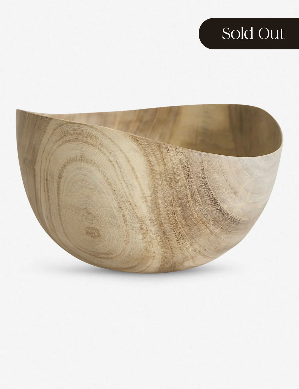 Bleached Zelkova Wood with Wax Bowl by Namu Home Goods | Lulu and Georgia 