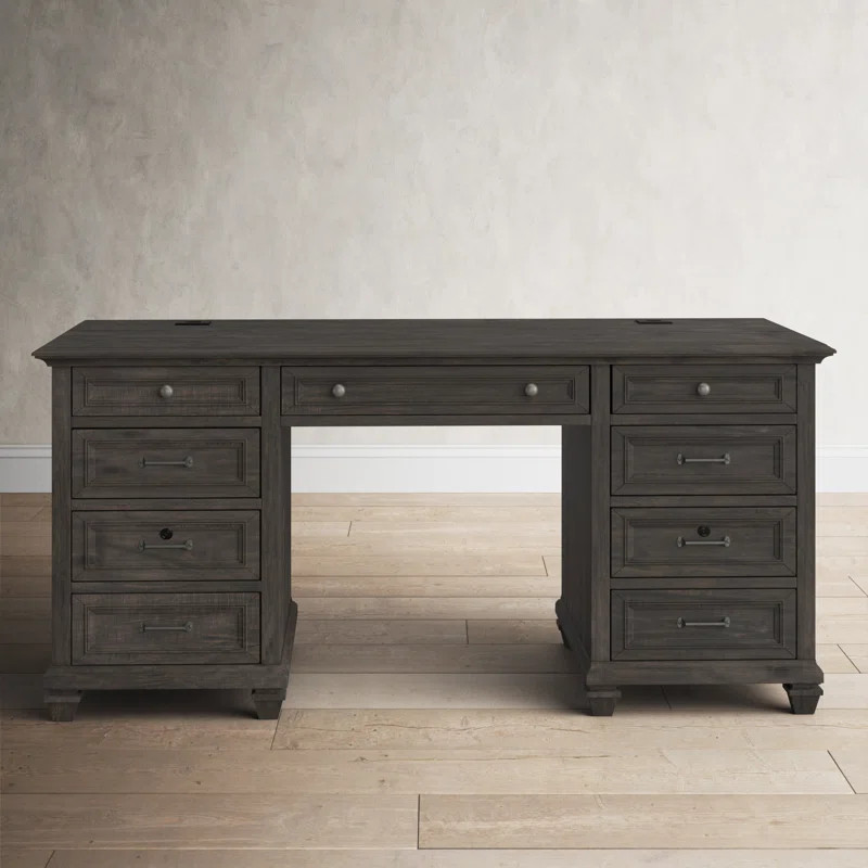 Kerey Solid Wood Executive Desk | Wayfair North America