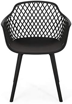 Christopher Knight Home 312471 Delia Outdoor Dining Chair (Set of 2), Black | Amazon (CA)