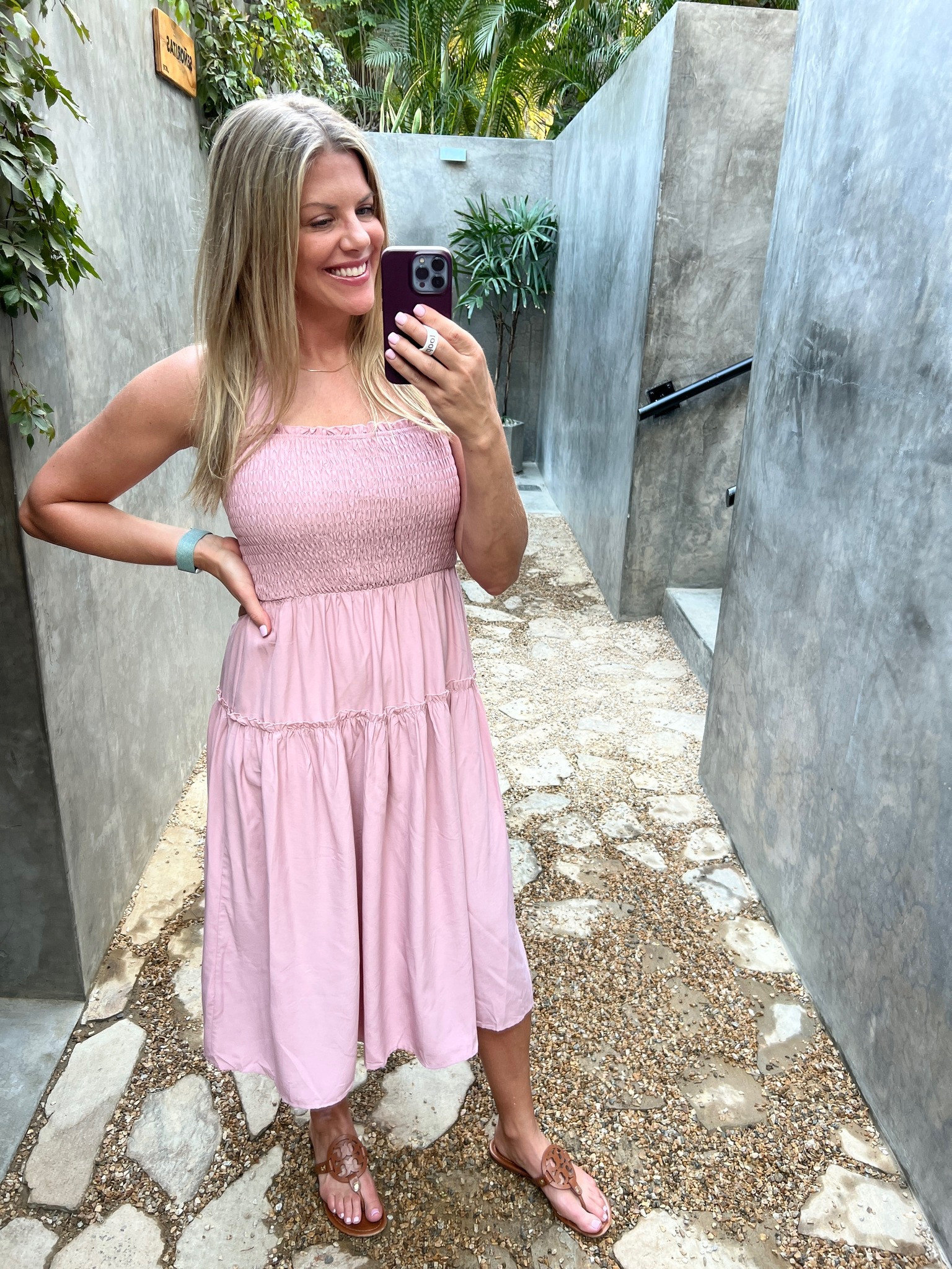 amur red dress Dannie Pleated Midi Dress