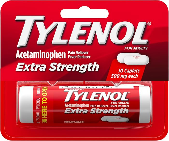 Pain Reliever & Fever Reducer, Minor Arthritis Pain, Headache, Backache & Toothache | Amazon (US)
