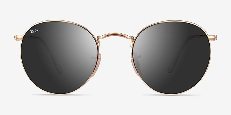 Ray-Ban RB3447 Round - Round Arista Frame Prescription Sunglasses | Eyebuydirect | EyeBuyDirect.com