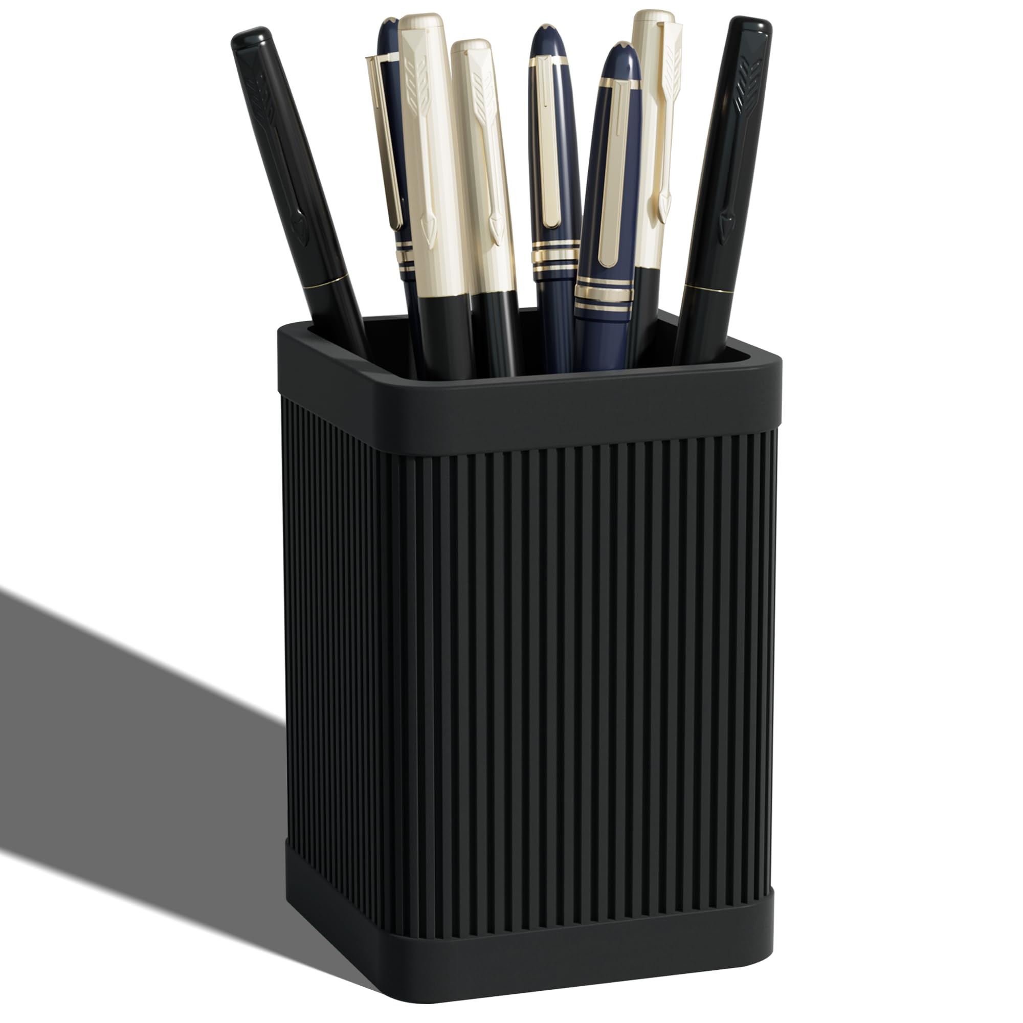 Aesthetic Pen Holder For Desk, Modern Silicone Pencil Holder, Stylish Office Desk Decor, Made of ... | Amazon (US)