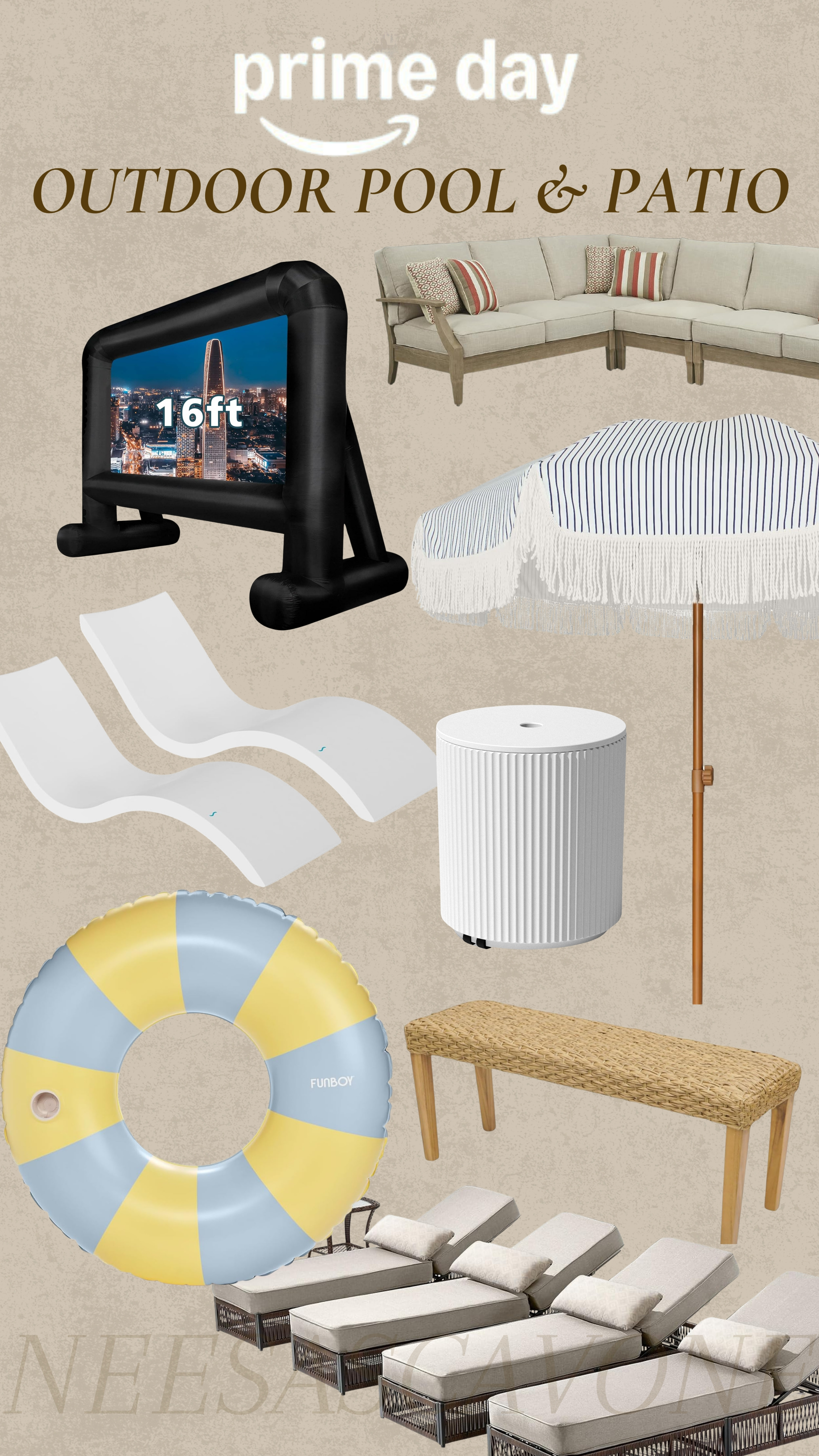 ☀️ Amazon Prime Day is almost here, and these are the outdoor & pool finds worth grabbing!

If you've been dreaming of upgrading your backyard, patio, or pool area, now is the time. From luxury-looking patio furniture and in-pool loungers to striped umbrellas, inflatable movie screens, outdoor side tables, pool floats, and more—these are my favorite Prime Day finds to create the ultimate backyard oasis.

✨ Save this post so you're ready when the deals go live!

#AmazonPrimeDay #PrimeDayDeals #LTKHome #LTKSaleAlert #LTKFinds #PatioFurniture #OutdoorLiving #BackyardOasis #PoolDecor #PoolAccessories #SummerDecor #OutdoorDecor #BackyardInspiration #AmazonHome #AmazonFinds #OutdoorFurniture #PatioGoals #BackyardMakeover #SummerEssentials #HomeInspiration 

 #LTKHome #LTKSaleAlert #LTKSwim