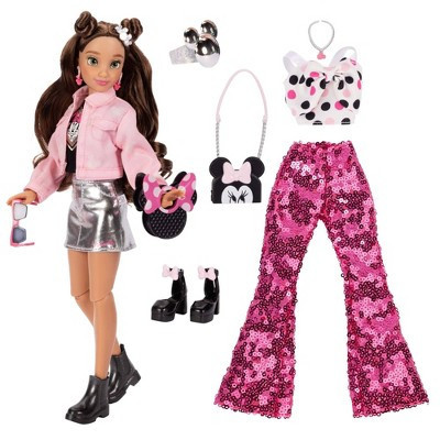 Disney ILY 4ever 12.5" Minnie Doll Pink Jacket with Silver Skirt Brown Hair/Green Eyes | Target