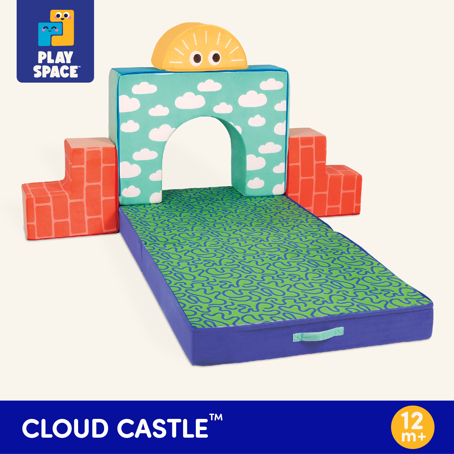 Battat Cloud Castle Foam Fort Building Set with 5 Multicolor Play Shapes, Toddler and Preschool T... | Walmart (US)