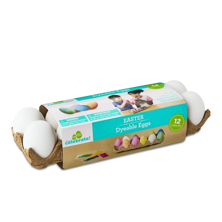 Easter Dyeable Eggs, 12 Count, by Way To Celebrate | Walmart (US)