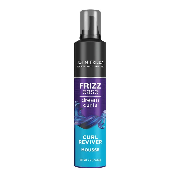 John Frieda Anti Frizz, Frizz Ease Curl Reviver, Alcohol-Free Curly Hair Enhancing Mousse, 7.2 fl... | Walmart (US)