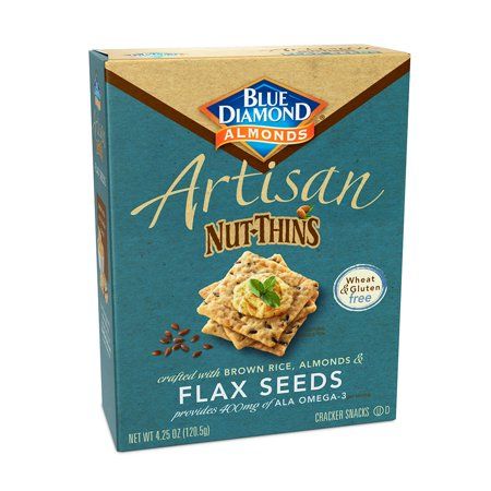 Artisan Nut Thins Crackers, Flax Seeds 4.25 oz Box | Walmart (US)