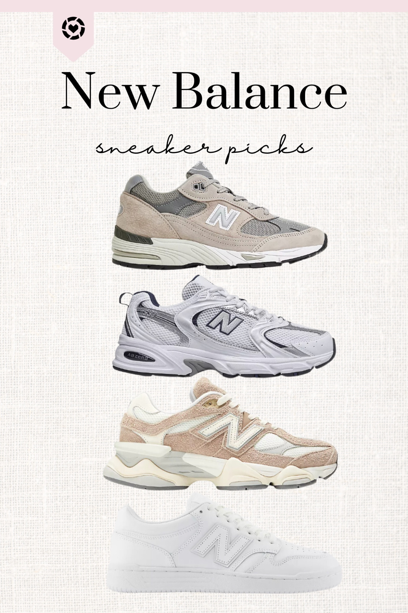 New balance sneaker picks, chunky dad sneakers, trendy, neutral, hipster 

#LTKshoecrush #LTKSeasonal #LTKunder100