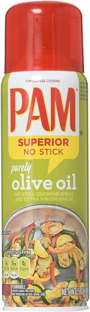 Pam No-Stick Cooking Spray - Purely Olive Oil - Superior No Stick With Extra Virgin Olive Oil - N... | Amazon (US)