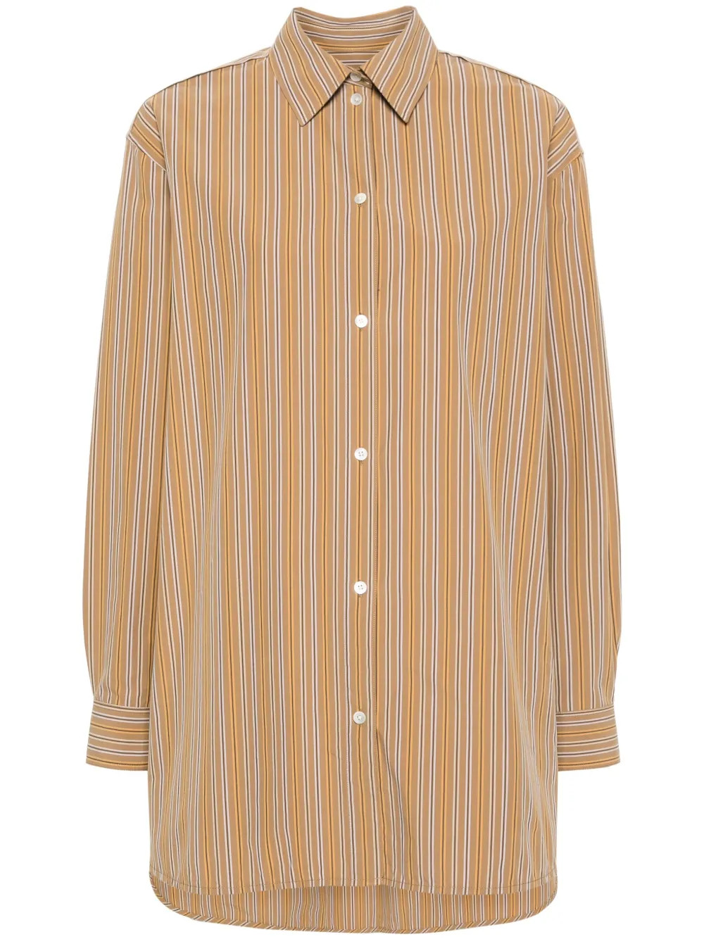 TOTEME Striped Cotton Shirt | Neutrals | FARFETCH UK | Farfetch Global